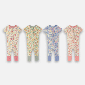 SHORT SLEEPSUIT ZIPPER RUFFLE