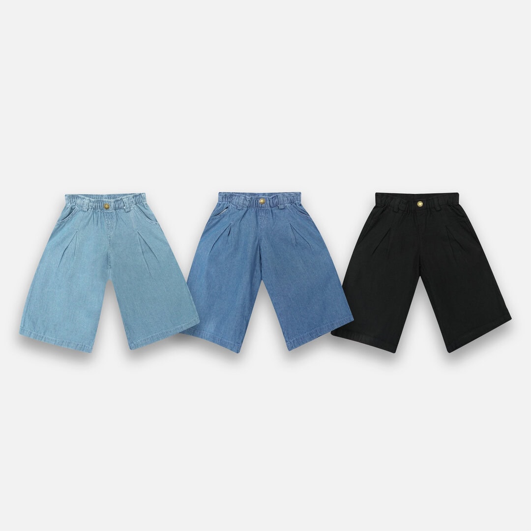 WIDE LEG DENIM PANT GIRL
