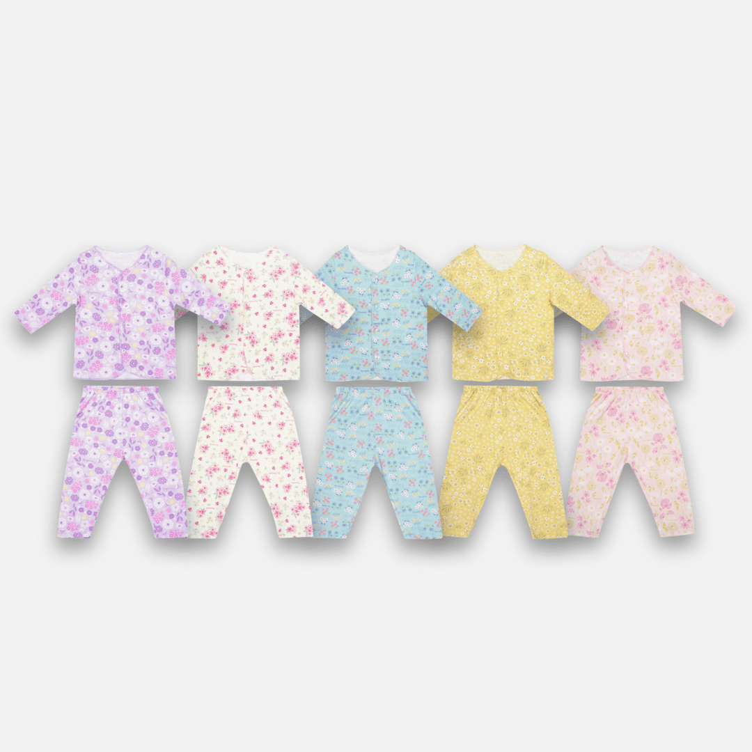 PANNADAILY – LONG SET BABY GIRL PRINT