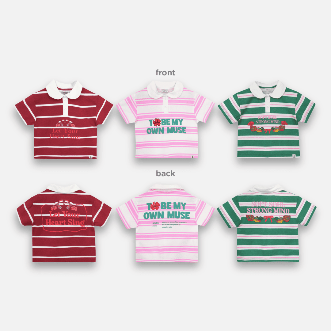 STRIPE POLO SHIRT GIRL